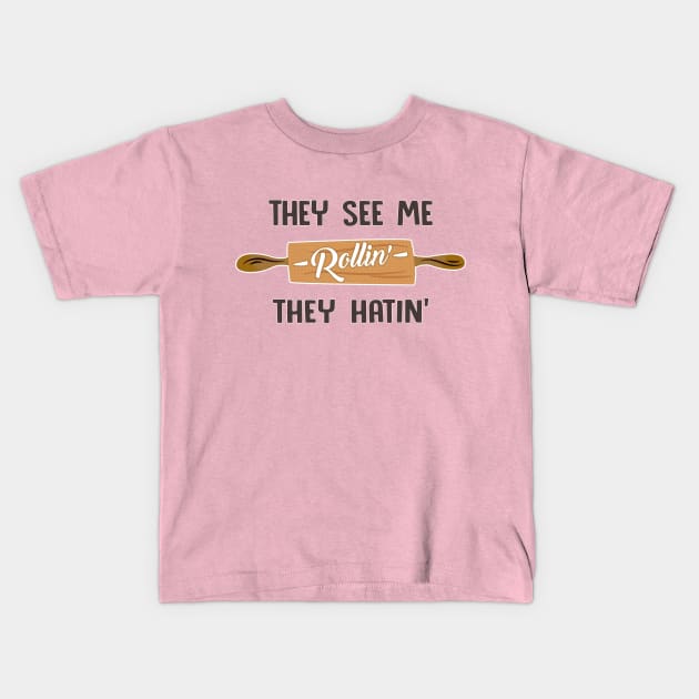 They See Me Rollin' - They Hatin' / Funny Chef Design Kids T-Shirt by DankFutura